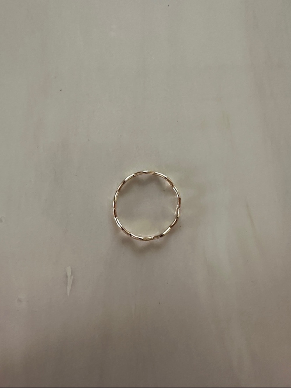 Delicate Twisted Gold Band Ring - Women's Jewelry